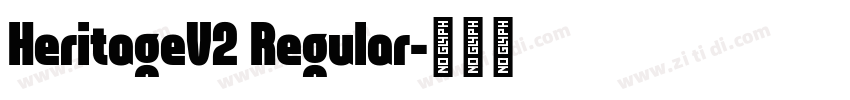 HeritageV2 Regular字体转换